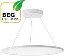 EVN LED Pendelleuchte, rund, 220-240V/AC/DC IP40, 29W, 33W, 35W, 38W, 3000K, 4000K, 3480-4750lm, weiß (PPSU580125)