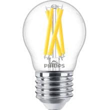 Philips LED Lampe in Tropfenform, E27, 3,4W, 470lm, 2200K, klar (929003013201)