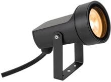 SLV SYNA Erdspießleuchte, GU10, 1x max. 10W, IP65, rund, schwarz (1008480)