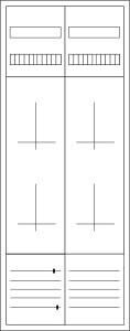 EATON ZSD-4Z-1400 Zähler-Komplettschrank bestehend aus 2x Zählerfeld (2-stöckig)