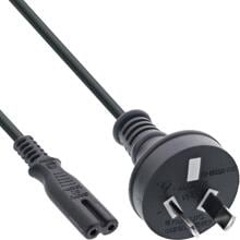InLine Netzkabel, Netzstecker Australien auf Euro 8 C7 Stecker, 1,8m (16654B)