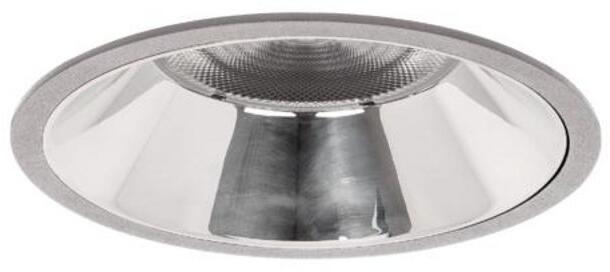 Brumberg APOLLO MAXI LED-Einbaudownlight 230 V AC, 50 Hz, 3.500 K, 20,5 W, 55°, CRI > 90, rund, silber struktur (40614165)