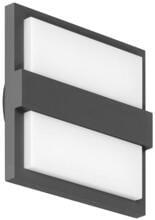 Brumberg NAGAI LED-Wandanbauleuchte 230 V AC, 50Hz, 8,6W, 780lm, 3.000K, IP65, schaltbar, graphit struktur (65071103)