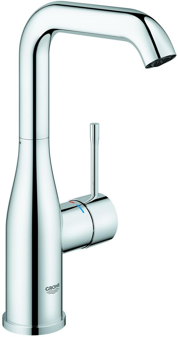 GROHE Essence Einhand-Waschtischbatterie, L-Size, Einlochmontage, schwenkbarer Auslauf, Professional Edition, chrom (24177001)