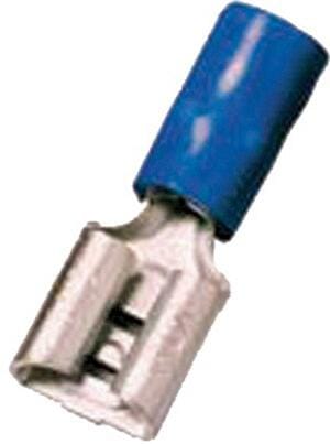 Intercable ICIQ248FH isolierte Flachsteckhülse, 1,5-2,5mm², 4,8x0,8mm, blau, 100 Stück (180881)