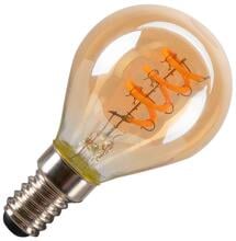 SLV LED C45 LED-Leuchtmittel, E14, PHASE dimmbar, 2W, 1800K, Glas, gold/transparent (1008649)