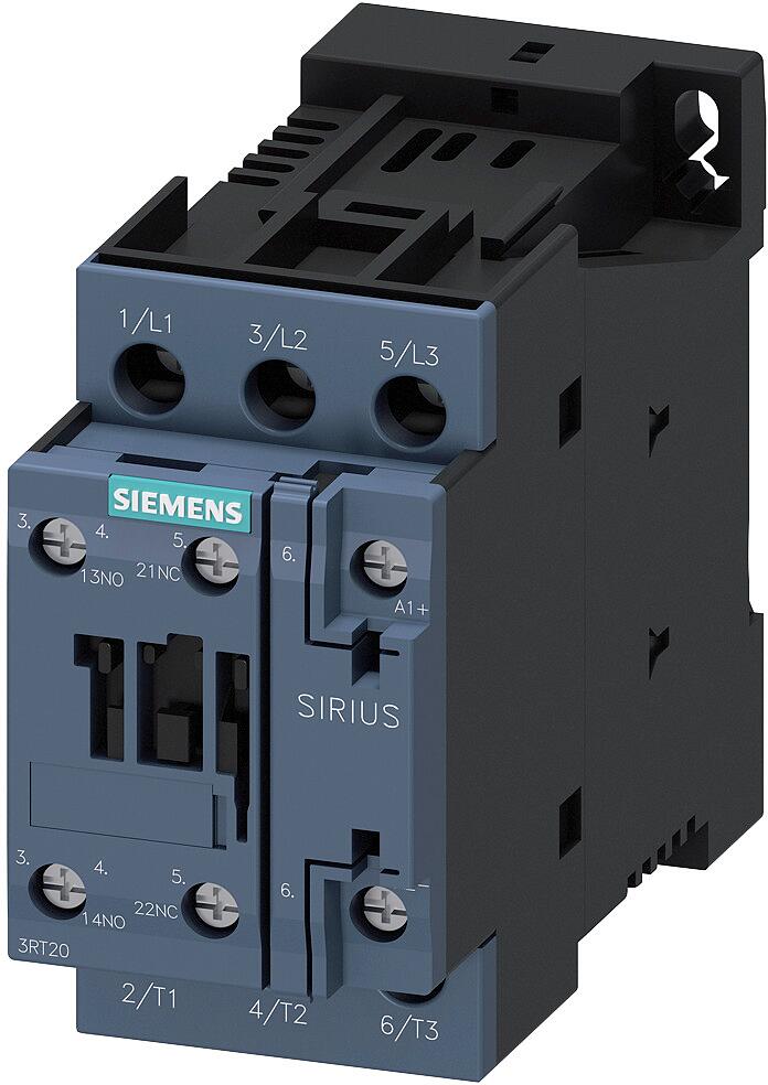 Siemens 3RT20231BB40 Leistungsschütz S0, 4kW/400V, 1S+1Ö, DC24V 3-polig