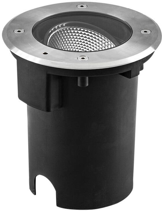 EVN PENTOLA LED Bodeneinbauleuchte, rund, IP67, 110-240V, 15W, 3000K, 1315m, Edelstahl/Alu (PC67101502)