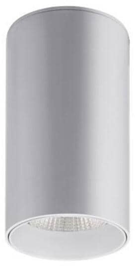 Brumberg TRAXX MAXI LED-Anbauleuchte 230 V AC, 50Hz, rund, CRI > 90, 28W, 3738lm, 40°, 3.500K, DALI dimmbar, silber struktur (88844165DA)