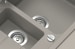 Schock Formhaus D-150L-A Granitspüle mit Ablauffernbedienung, Cristalite, reversibel, onyx (FOMD150LAGON)
