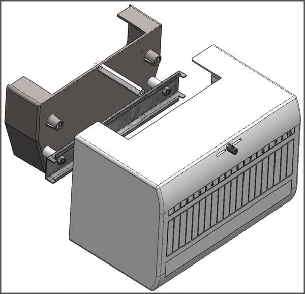 ABN BKE-AZ001-G BKE-AZ2 10TE eHZ-Zusatzraum RfZ geschlossene Haube