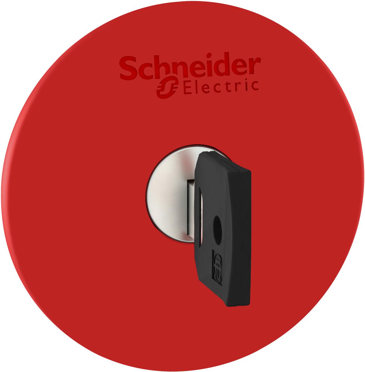 Schneider Electric ZB5AS964 Harmony XB5, Not-Aus/Not-Halt-Schalter, Frontelement, Kunststoff, 22mm, Pilz 60mm, Schlüsselentriegelung, rot