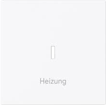 Busch-Jaeger 1789 H-44G Wippe für Schalter/Taster, Busch-art linear®, einteilig, Symbol Heizung, rote Kalotte, studioweiß glänzend (2CKA001751A3357)