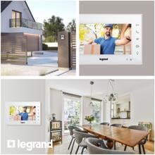 Legrand EASYKIT Wi-Fi-Video-Innenstelle, 7"-Hochglanz-Farbmonitor, Sensortasten, Smartphone-Anbindung, Steckernetzgerät, weiß (365220)