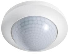 Esylux Decken-Präsenzmelder 360° Unterputz, Reichweite ca. Ø 32 m, 2 x Lichtkanal, KNX-Bus , weiß (EP10427794)