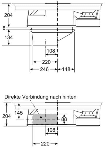 Neff T18BD3AN0 N70 EEK: Dunstabzug, TouchControl, A Elektroshop breit, Edelstahlrahmen mit integriertem Glaskeramik, 80 Elektro-Kochfeld Wagner cm Autarkes
