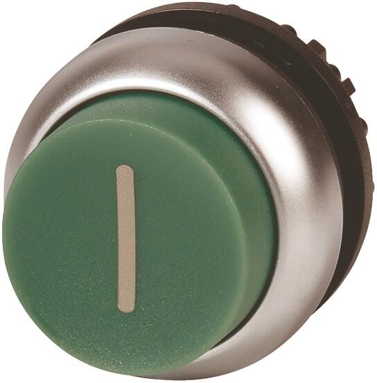 Eaton M22-DH-G-X1 Drucktaster, IP85, hoch, tastend, grün (216657), 22x22 mm