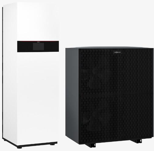 Viessmann Vitocal 250-A Compact A19 400V V109 Luft/Wasser-Wärmepumpe in Monoblock-Bauweise, mit LAN-Modul, mit 190 L Speicher, mit Begleitheizung, 9,0