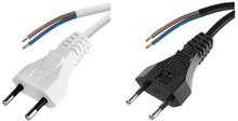 EMOS Netzkabel, H03VVH2-F, 2x 0,75mm², PVC