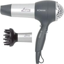 Bomann HTD 889 CB Haartrockner, 2000W, 2 Stufen, grau/silber