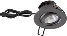 EVN PC65 LED Deckeneinbauleuchte, rund, schwenkbar, 6W, 3000K, 620lm, anthrazit (V4A) (PCE650061602)