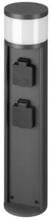 Brumberg MATURNA LED-Pollerleuchte / Anschlusssäule 230 V AC, 50Hz, 3W, 3.000K, IP44, Höhe 480 mm, schaltbar, graphit strukur