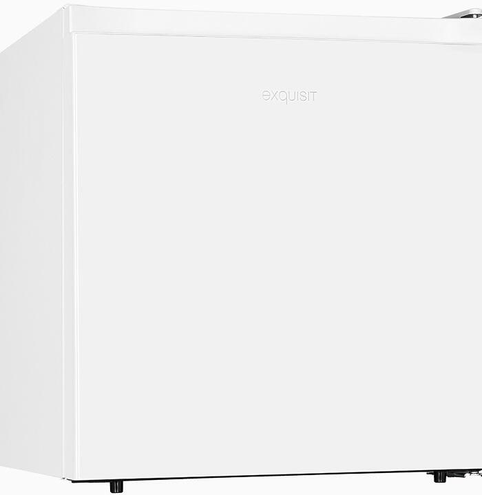 Exquisit KB45-0-011E Stand Mini Kühlschrank, 44,5 cm breit, 45 L, weiß PV
