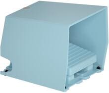 Schneider Electric XPEM510 Fußschalter, Harmony XPE, einfach, Metall,1-stufig, 1Ö+1S, mit Schutzhaube und Verriegelung, IP66, blau