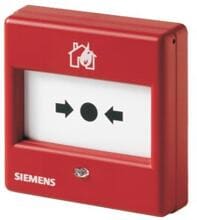 Siemens FDM365-RP Handfeuermelder rückstellbar, IP44, Aufputz-/Unterputzmontage, Innenbereich, Kunststoffeinsatz, rot (S54311-F111-A1)