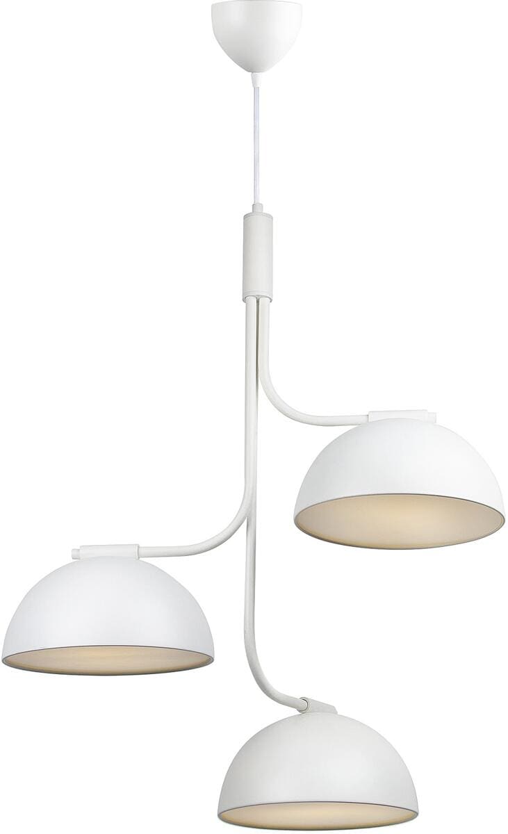 Nordlux Tullio Pendelleuchte, E14, IP20, 3x25W, dimmbar, Metall, weiß (2220033001)