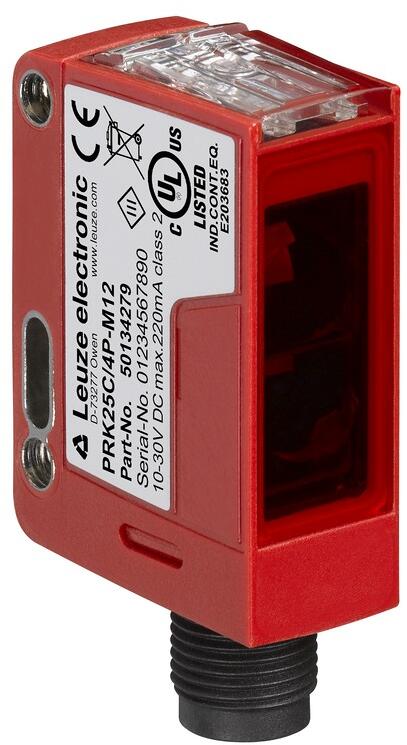 Leuze PRK25C/4P-M12 Reflex-Lichtschranke polarisiert, LED rot, 4-polig, 1500 Hz, Kunststoff (50134279)