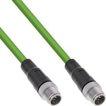 InLine Industrie Netzwerkkabel, M12 8-pin X-kodiert St./St. Cat.6A PUR