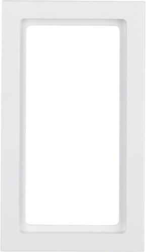 Berker 13096099 Rahmen mit großem Ausschnitt, senkrecht, Q.3, polarweiß samt