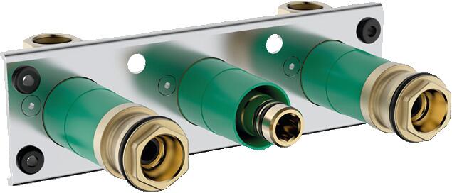 hansgrohe Grundkörper für ShowerTablet Thermostat 600 Universal Aufputz für 2 Funktionen (13129180)