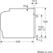 Bosch HRA534BS0 EEK: A Einbaubackofen, 60cm breit, 71 L, Dampffunktion, 3D Heißluft, Hydrolyse, edelstahl