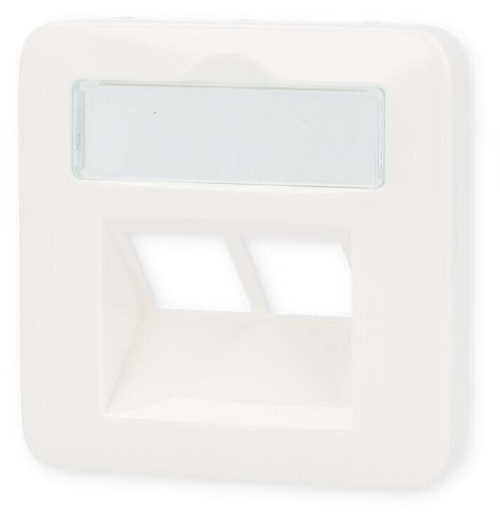 Legrand Abdeckung RJ45 C5 C6 mit Beschriftungsträger Creo ultraweiß (776758)