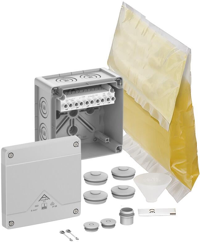 Spelsberg Abox Pro XT-6² Abzweigkasten, IP68, 127x127x75mm, grau (40645001)