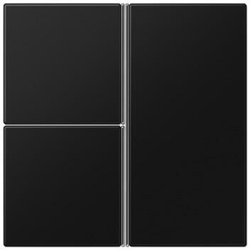 Jung LS403TSASWM Tastensatz, 3fach, F40, Serie LS, graphitschwarz matt