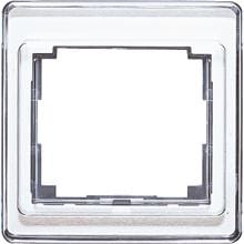 Jung SL581WW Rahmen aus transparentem Acrylglas, farbig hinterlegt
