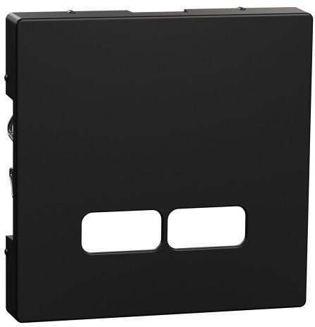 Merten MEG4367-0403 Zentralplatte für USB Ladestation-Einsatz, System M, schwarz matt