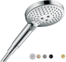 hansgrohe Raindance Select S Duschkopf 120 3 Strahlarten PowderRain wassersparend+, Kunststoff, 5,7 l/min, 125 mm