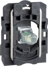 Schneider Electric ZB5AVM1 Harmony XB5, Lampenfassung, Kunststoff, universelle LED, mit Befestigungsflansch, 230-240V AC, weiß