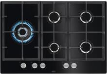 AEG HKB75820NB, 6000 Gas on Glass Autarkes Gaskochfeld, 74 cm breit, 5 Kochzonen, Rahmenlos, schwarz,