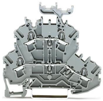 Wago 2002-2231 TOPJOB S Durchgangs-/Durchgangsklemme, L/L, 2,5 mm², grau