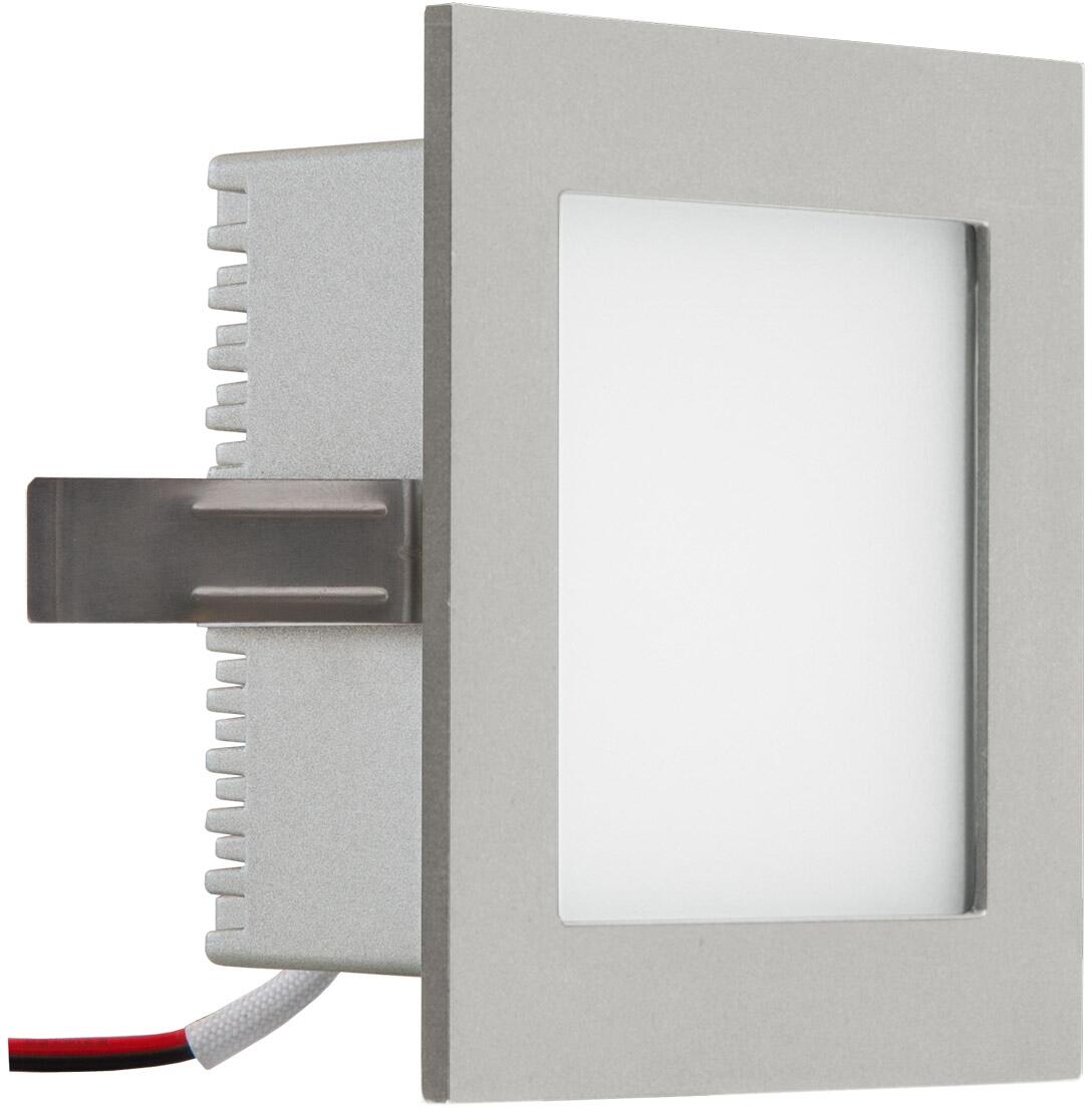 EVN LED Wandeinbau, IP20, 100-240V, 2,2W, 3000K, 150lm, silber (P21802S)