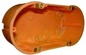 PROTEC.class PDHWD Doppel-Hohlwand-Dose, 47 mm, orange, 5 Stck.