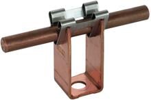 Dehn LH DG 8 H32 B7.8 CU Leitungshalter, DEHNgrip, für rund 8mm, H 32mm, mit Befestigungsbohrung 7,8mm, Kupfer (207027)