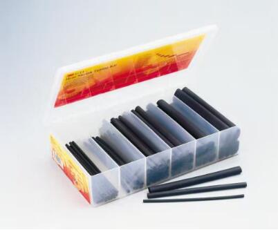 3M Pac202177 k+Go Warmschrumpfschlauch-Montagebox schwarz, 1,6-19 mm, 150 mm (TE100038815)