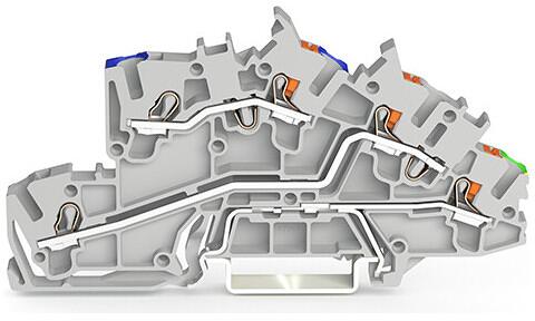 WAGO 2203-6640 Installationsetagenklemme,mit Drücker,2,5 mm²,grau main image 1