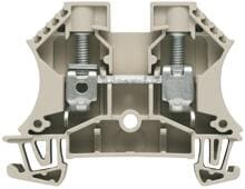 Weidmüller WDU 10 Durchgangs-Reihenklemme, Schraubanschluss, 10 mm², 1000V, 57A, dunkelbeige (1020300000)